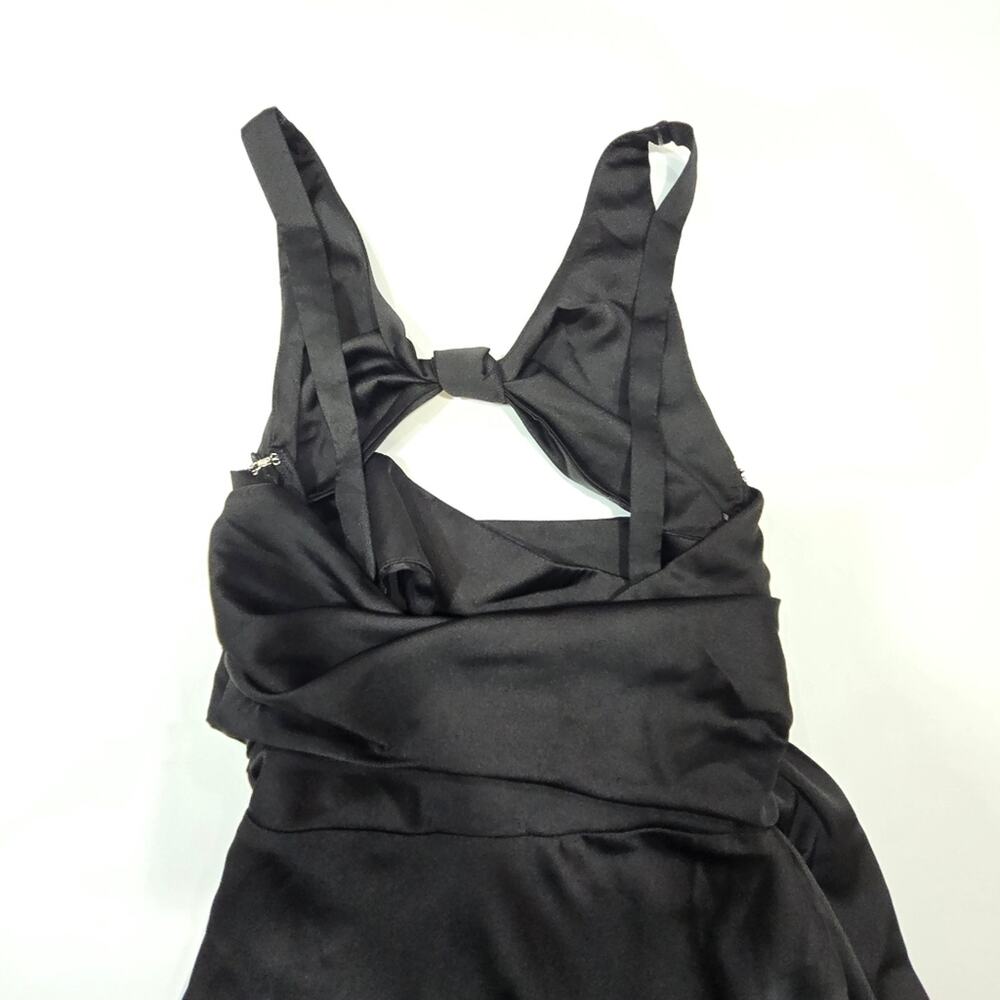 GUIZIO Wrapped Maxi Dress in Black - Picture 10 of 12